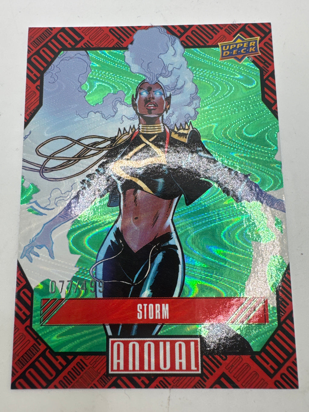 STORM 2023-24 Upper Deck Marvel Annual #80 Green Wave Parallel 077/499